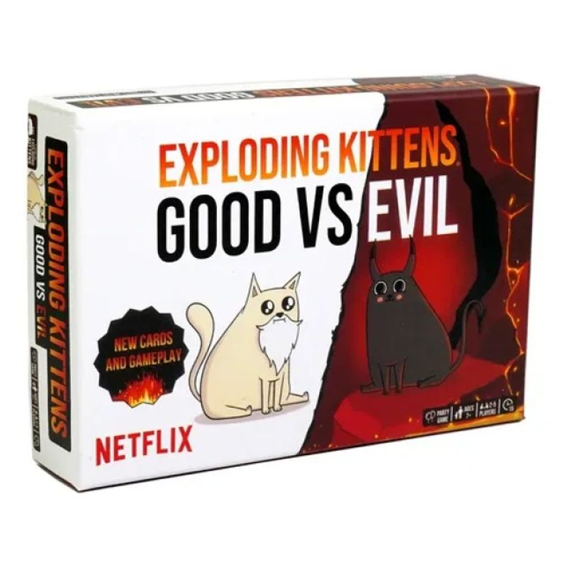 EXPLODING KITTENS - Exploding Kittens el bien contra el mal- Juego de Mesa