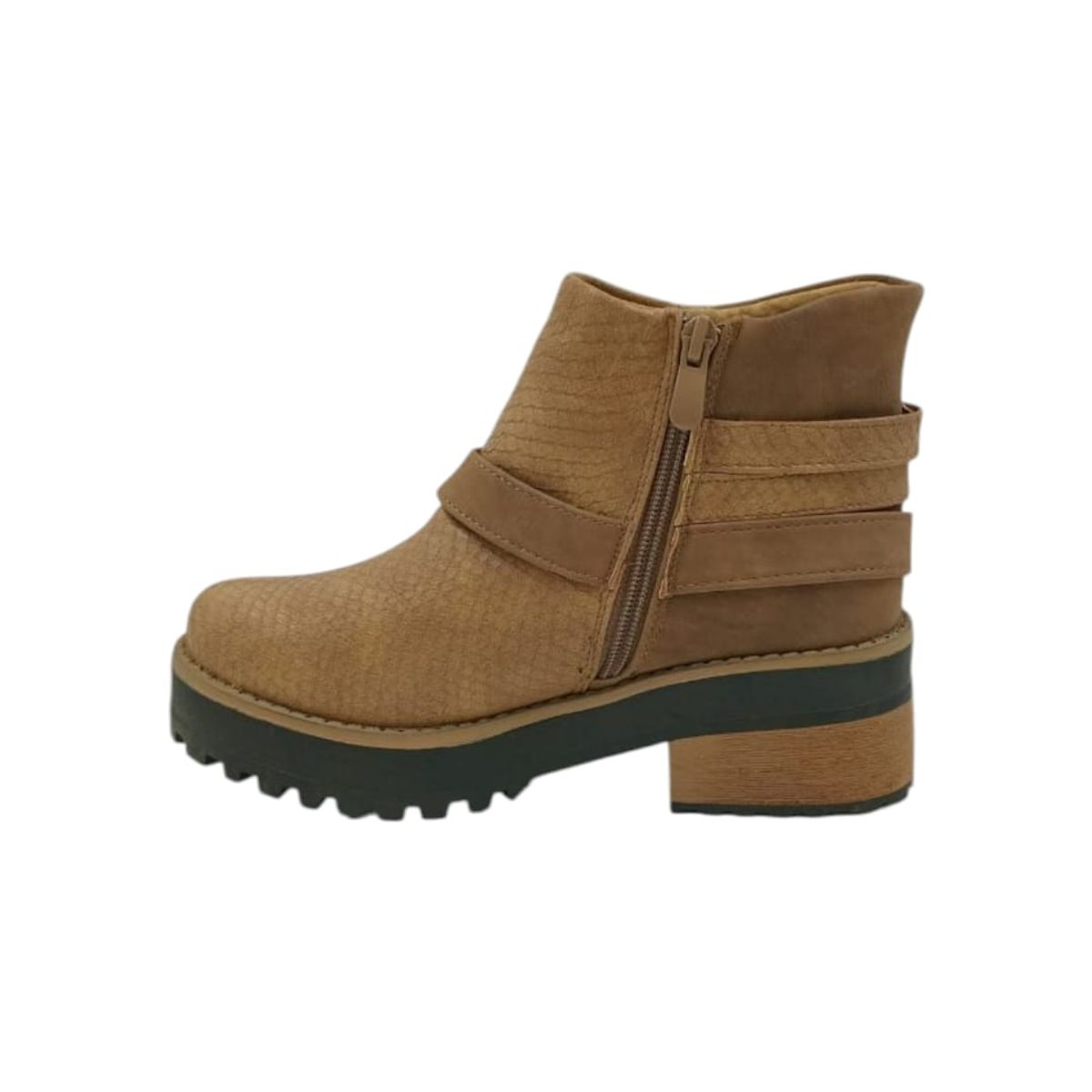 HERIEL - Botín Camel Plataforma Mujer