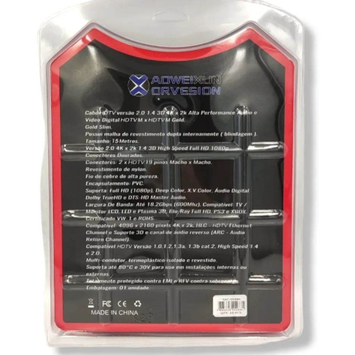 GENERICO - Cable Hdmi De 15 Metros 4k versión 2.0