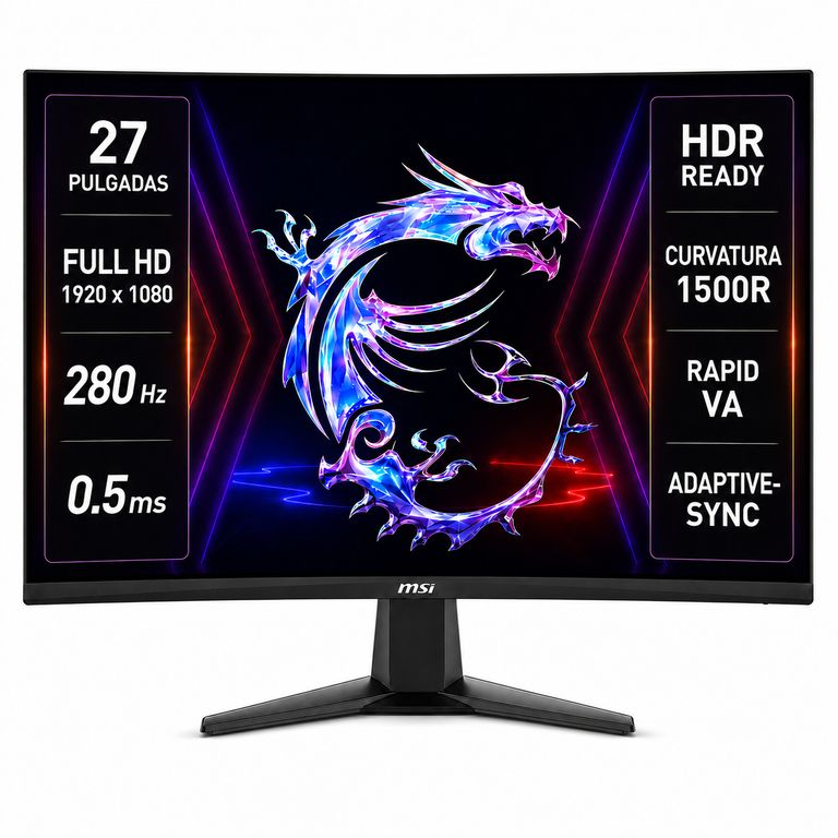 Monitor Gamer 27" Full HD 280HZ+ HDR Ultra Flat IPS 1ms