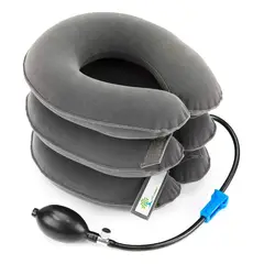 LISM - Almohada Cojín Inflable 3 Nivel Cuello Cervical Viaje Avión Color