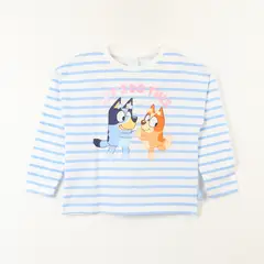 BLUEY - Polera Manga Larga Niña Lets Do Blanco Bingo Y