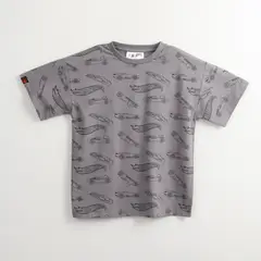 HOT WHEELS - Polera Manga Corta Niño Full Of Cars Gris