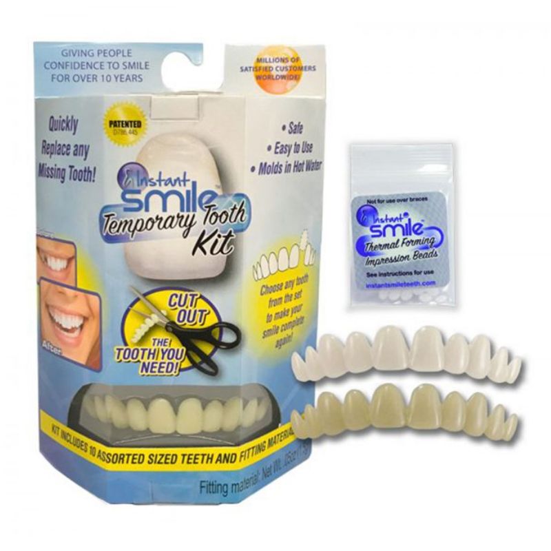 GENERICO - Dientes Postizos Temporales Reemplazo De Dientes Faltantes