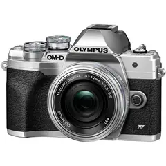 OLYMPUS - OM-D E-M10 Mark IV Mirrorless Camera with 14-42mm Lens - Plata