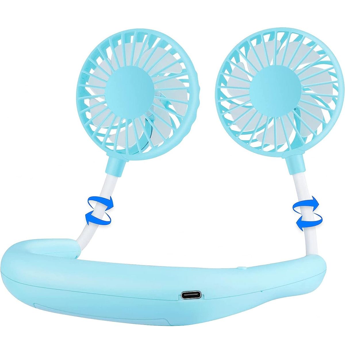 EDWINAYY - Ventilador De Cuello Portátil De Cuello Colgante Portátil