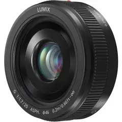 PANASONIC - Lumix G 20mm F 1.7 II ASPH Lens - Negro