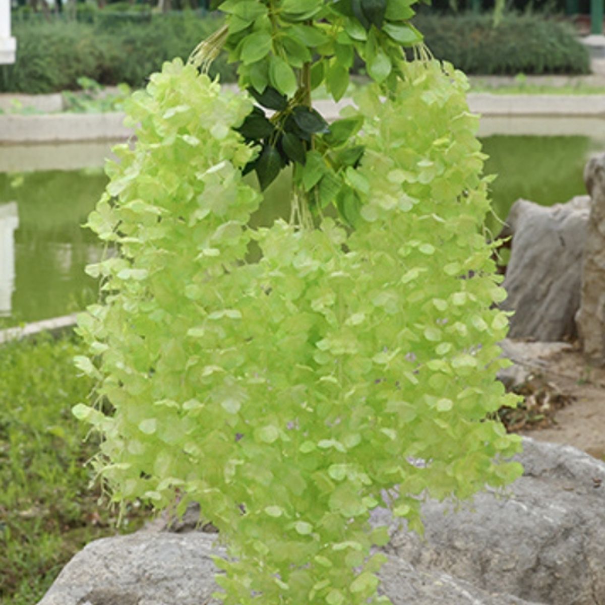 ATURE - Pack 12 Colgantes Flores Artificiales Guirnaldas Decoración