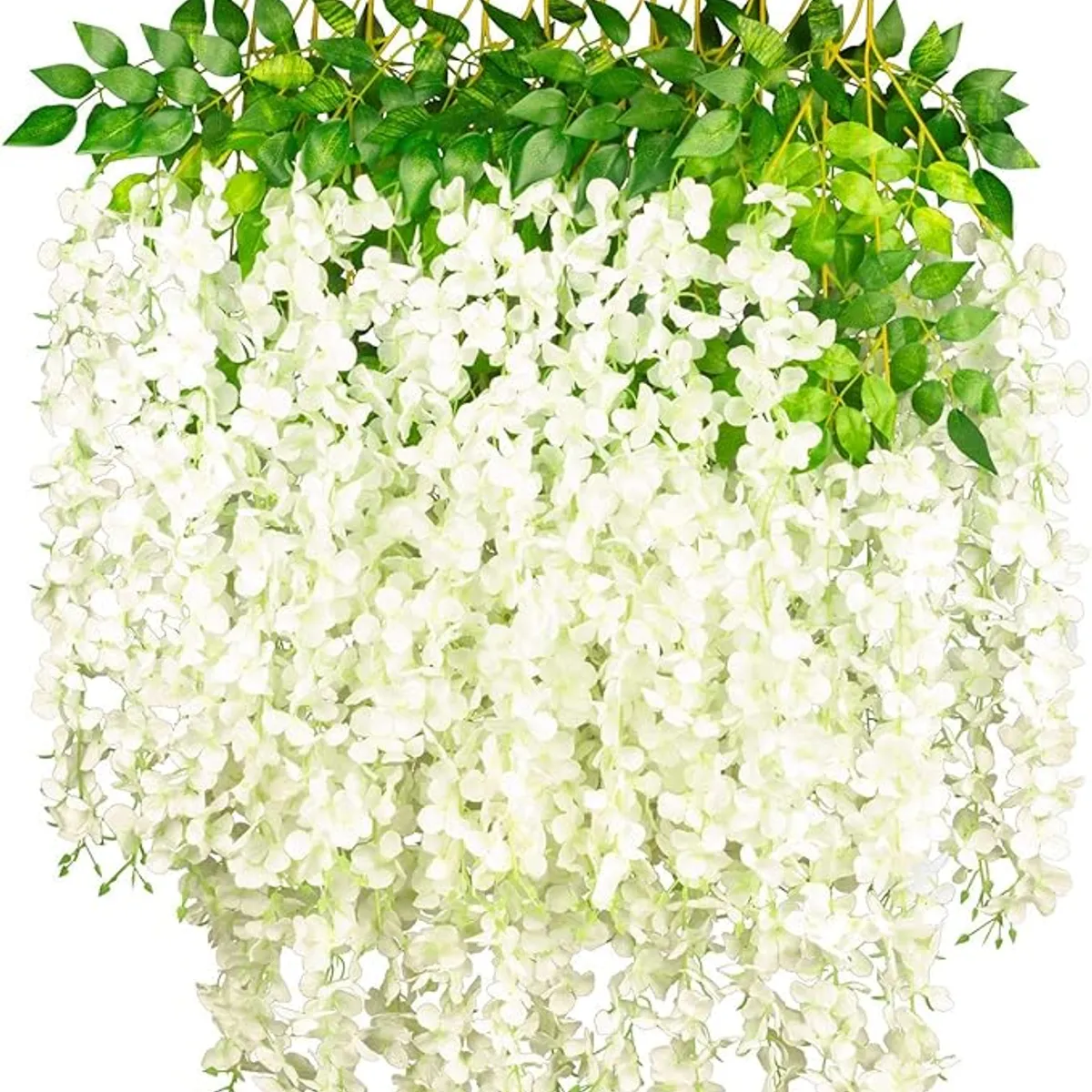 ATURE - Pack 12 Colgantes Flores Artificiales Guirnaldas Decoración