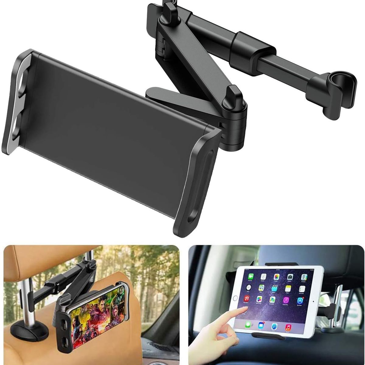 KUANGYE - Soporte Brazo De Tablet iPad Telefono Para Cabecera Carro