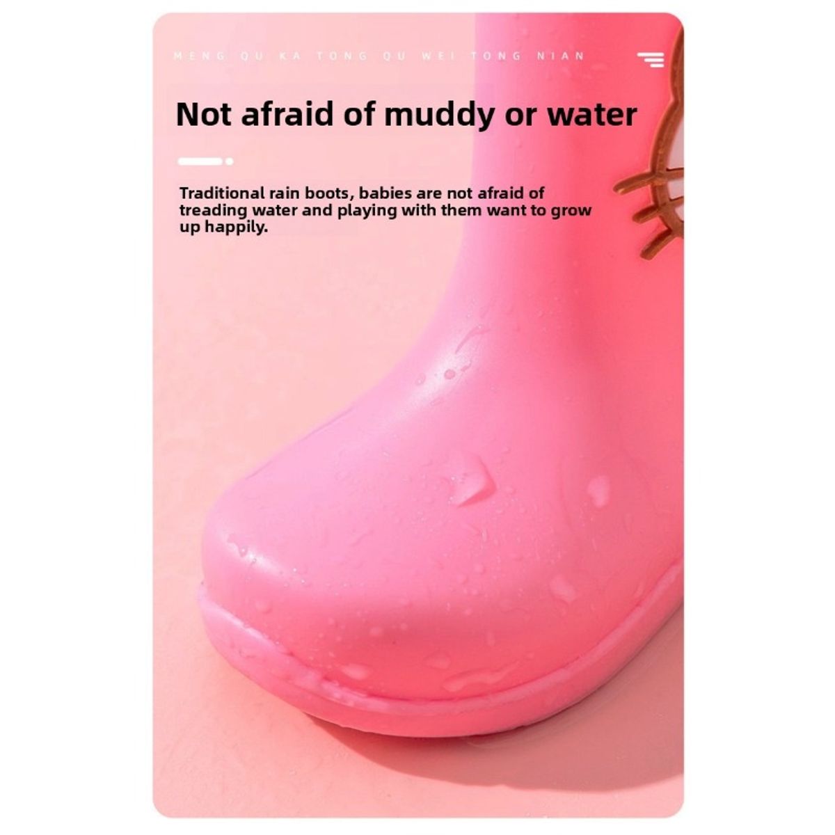 TIOZONEY - Bota de Agua para niños