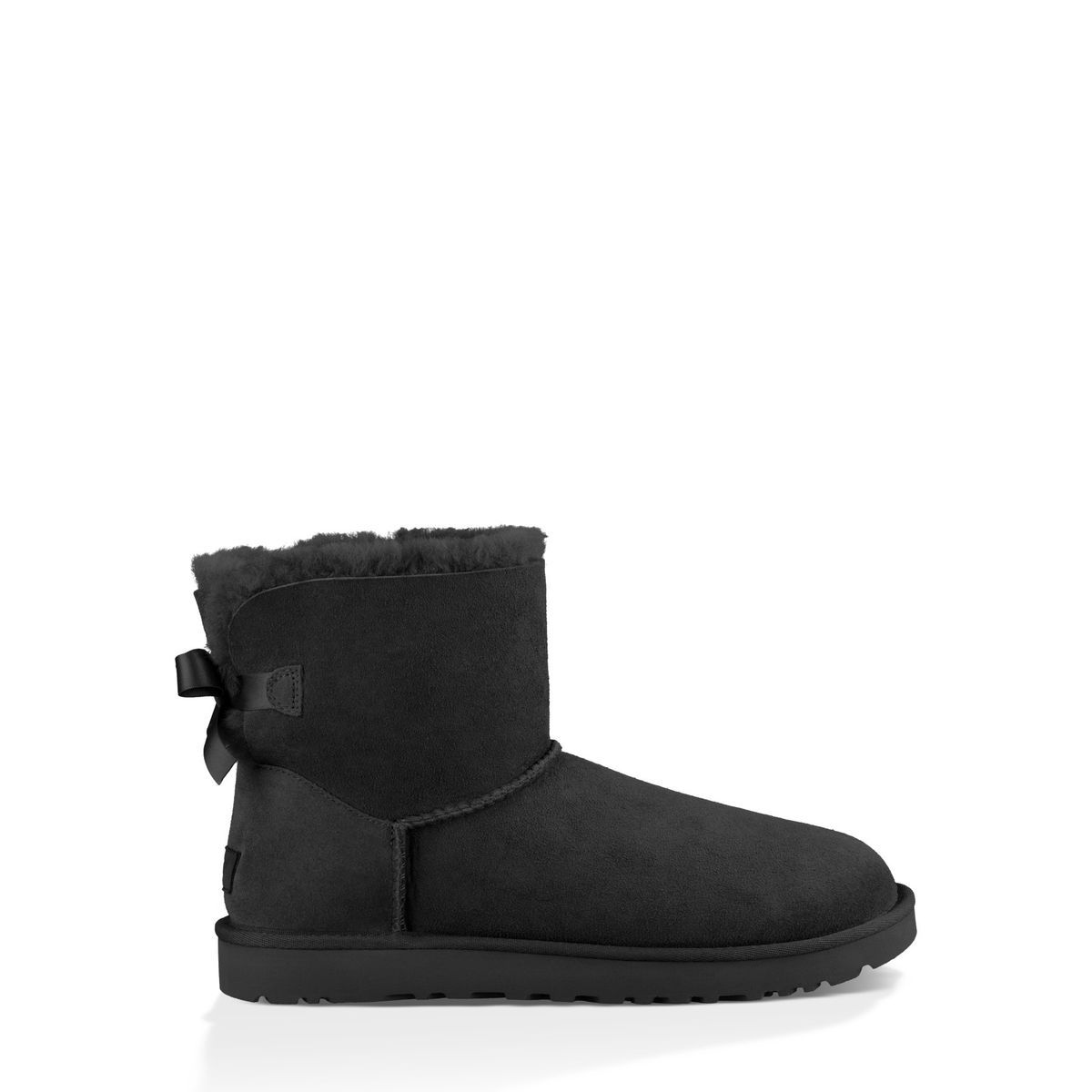 UGG - Bota Mini Bailey Bow II Mujer Negro