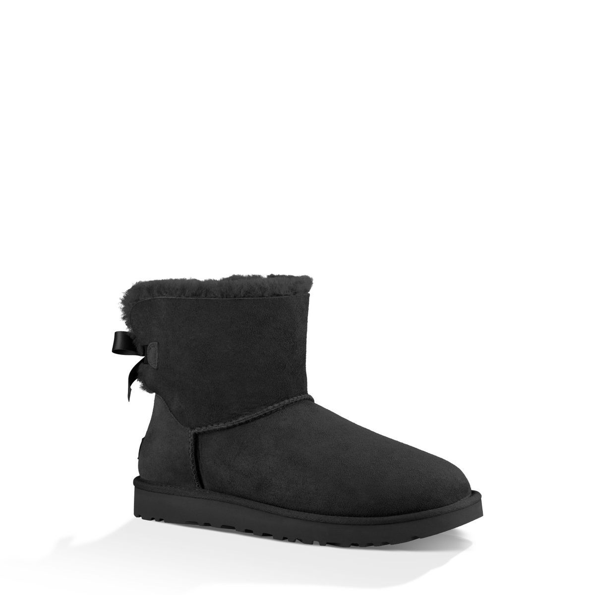 UGG - Bota Mini Bailey Bow II Mujer Negro