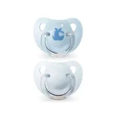 SUAVINEX - CHUPETES EVOLUTION AZUL TETINA ANATÓMICA SILICONA +6M