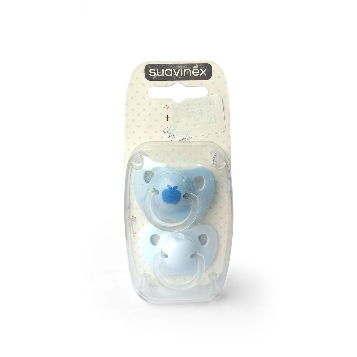 SUAVINEX - CHUPETES EVOLUTION AZUL TETINA  ANATÓMICA SILICONA +6M