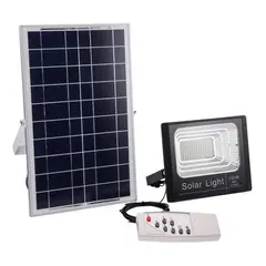 GENERICO - Foco Reflector Solar 100w Con Control Remoto Exteriores