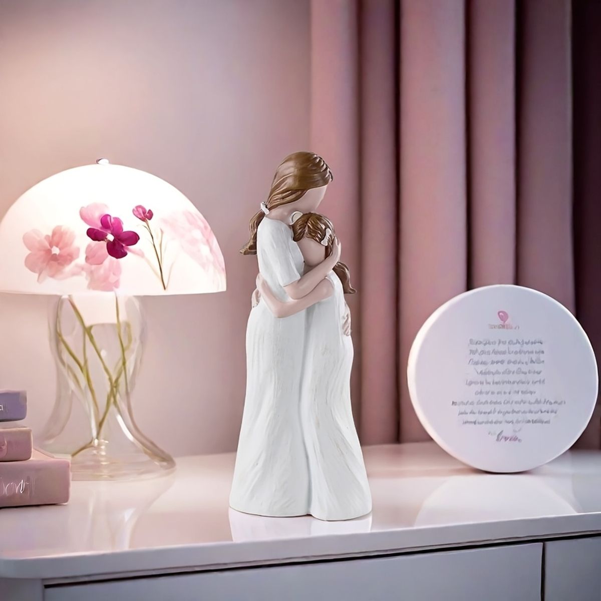 VATYERTY - Figura de madre e hija abrazándose