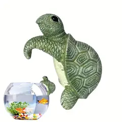 VATYERTY - Jardinera colgante de resina de tortuga de dibujos animados