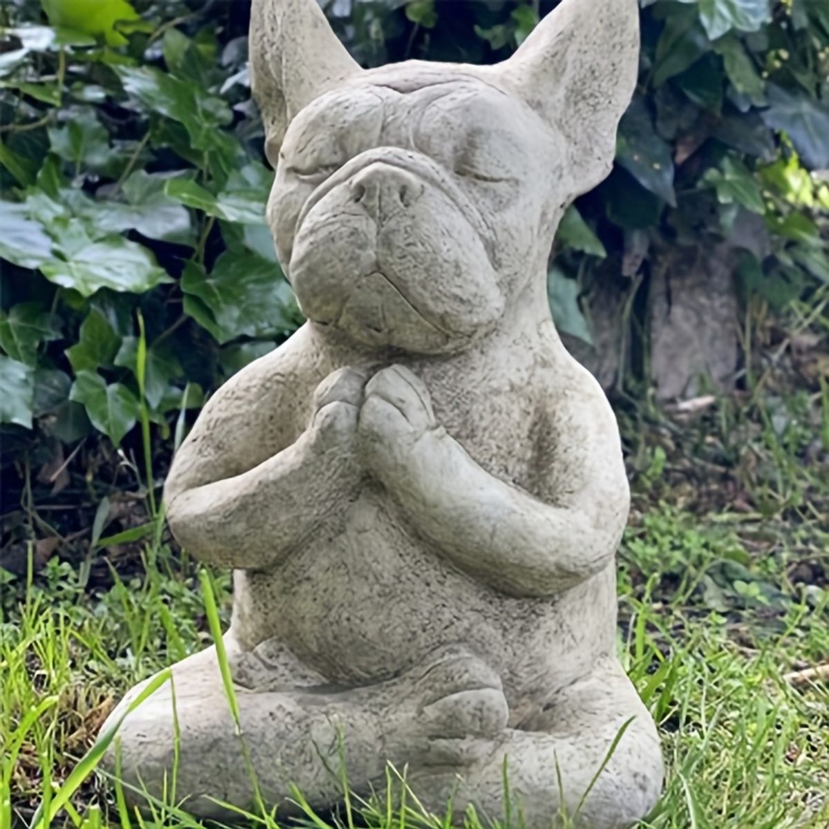 VATYERTY - 1 estatua de perro Buda meditativo