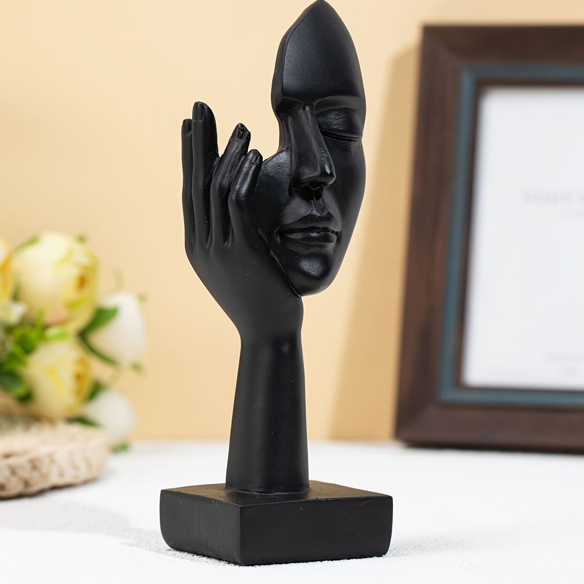 VATYERTY - Escultura decorativa de rostro abstracto