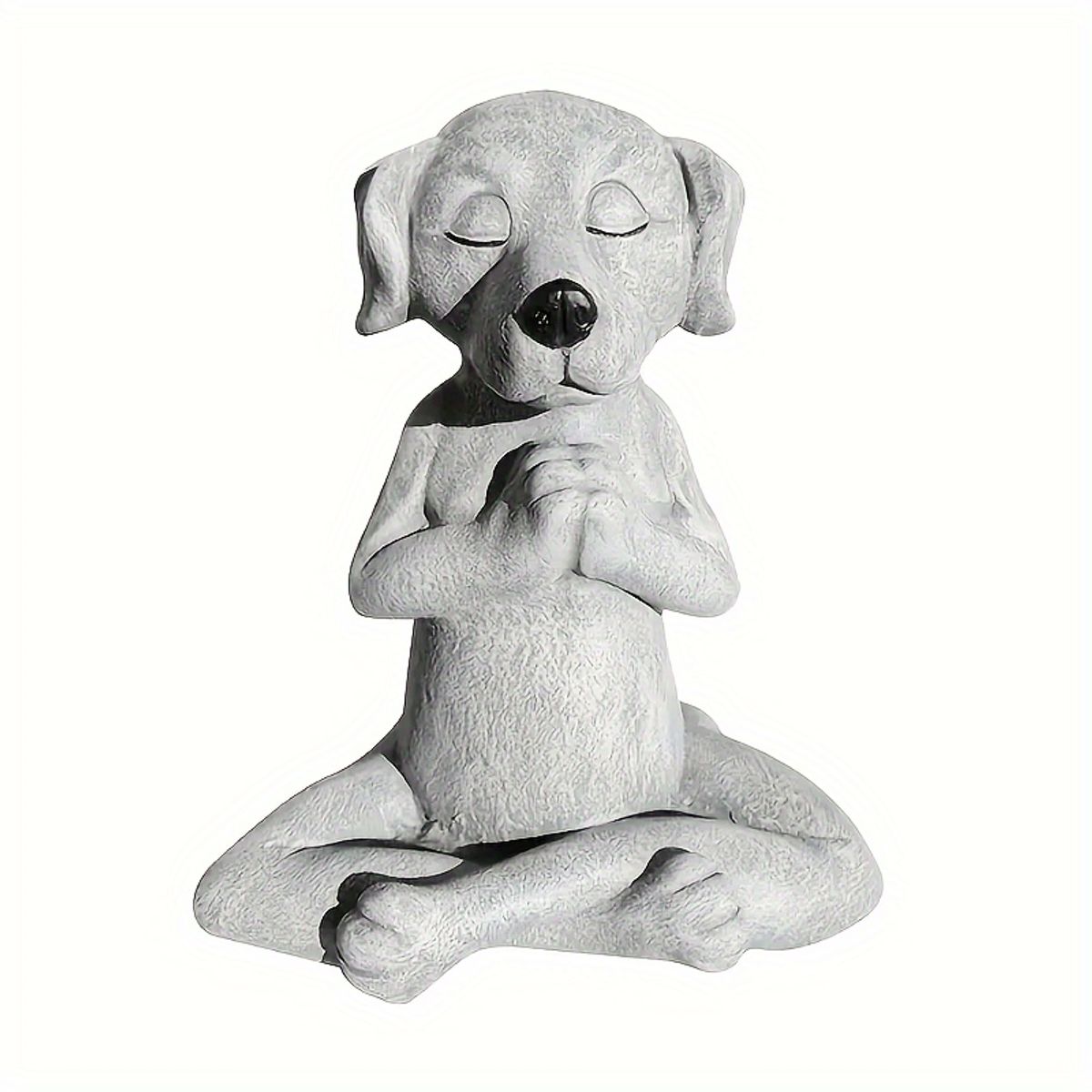 VATYERTY - Estatua de perro de yoga zen sereno