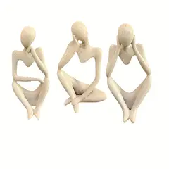 VATYERTY - Colección de 3 estatuas de pensadores - Figuras abstractas de resina