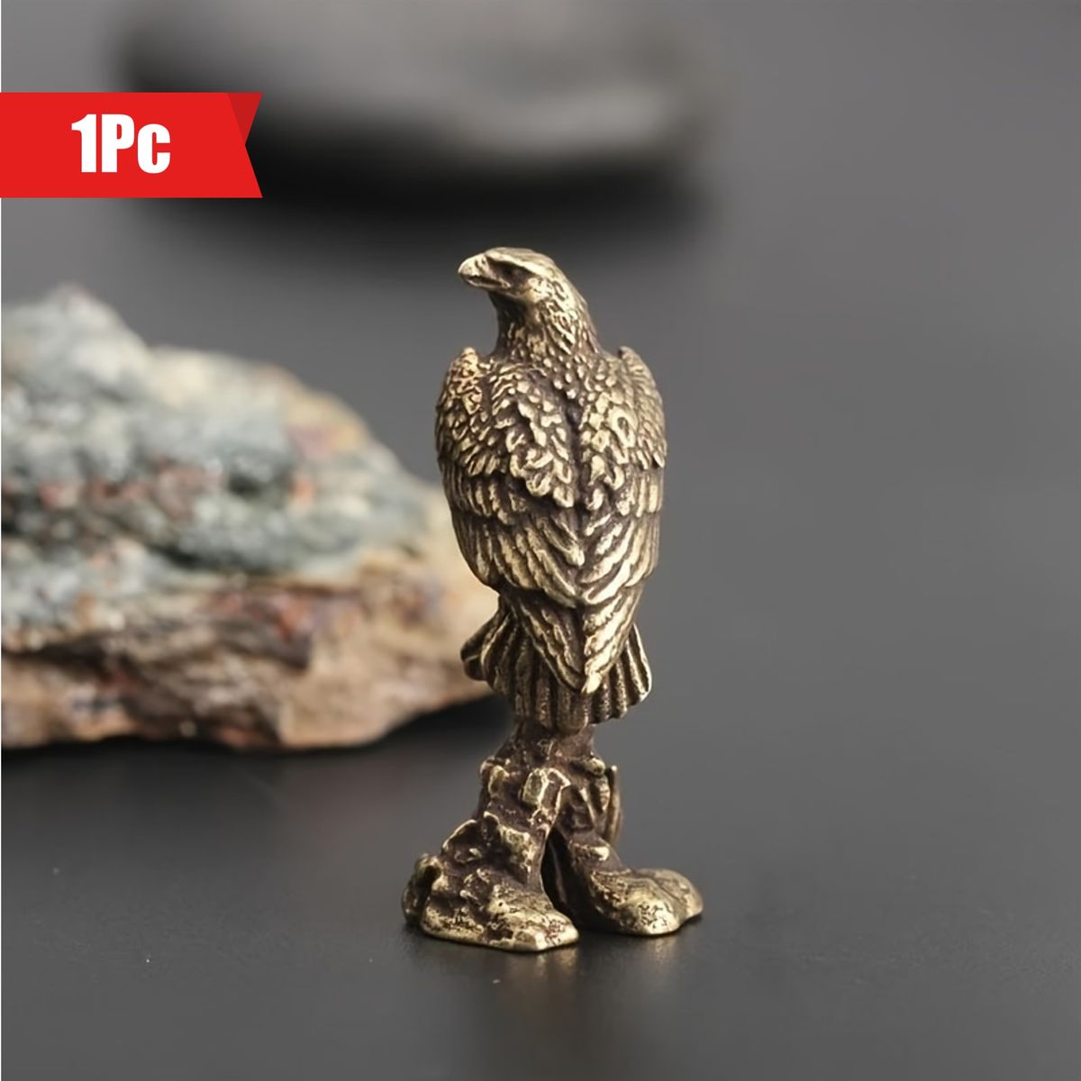 VATYERTY - 1 pieza escultura contemporánea de águila de bronce hecha a mano