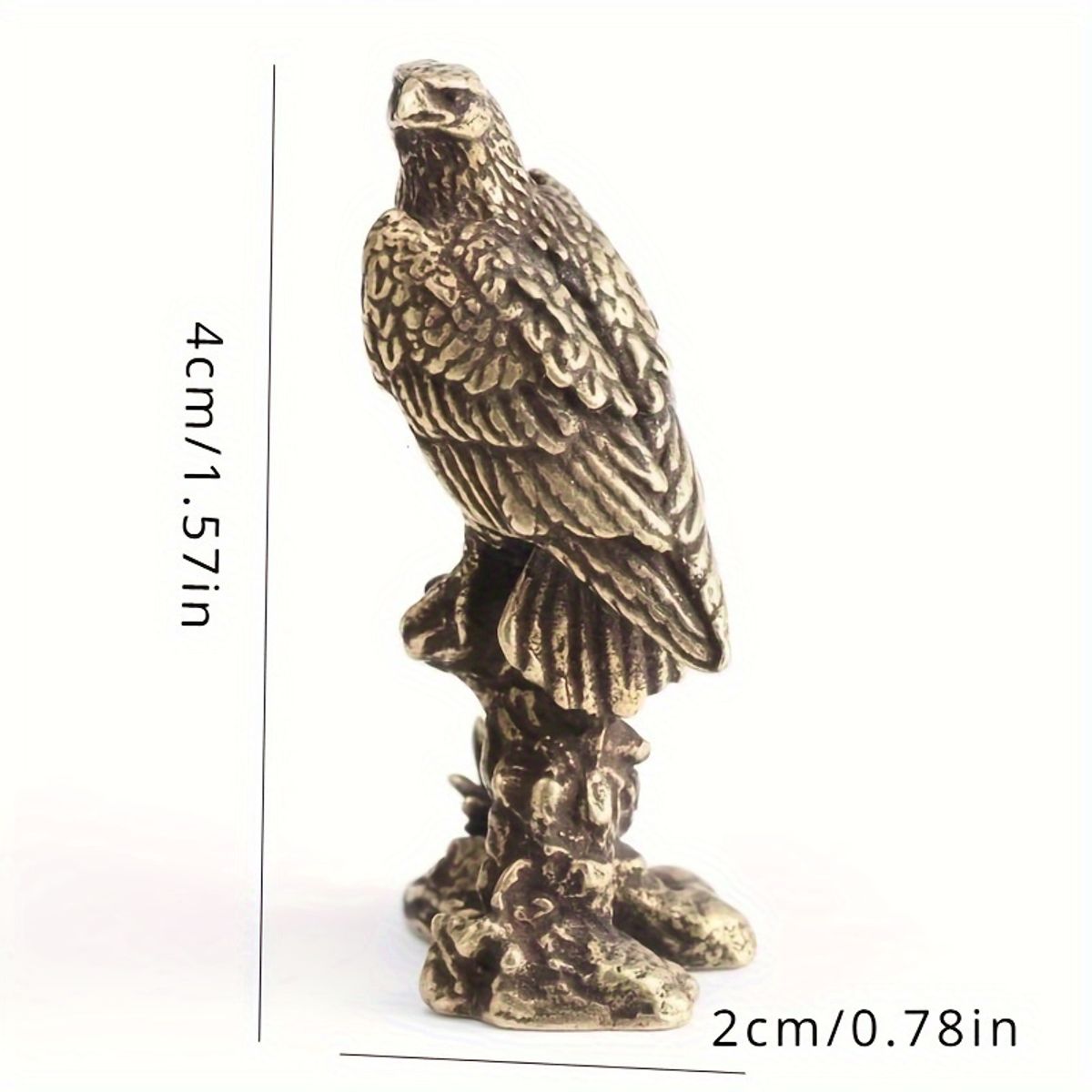 VATYERTY - 1 pieza escultura contemporánea de águila de bronce hecha a mano