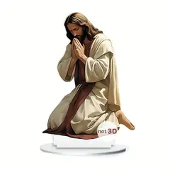 VATYERTY - Estatua acrílica con oración de Jesús en 2D