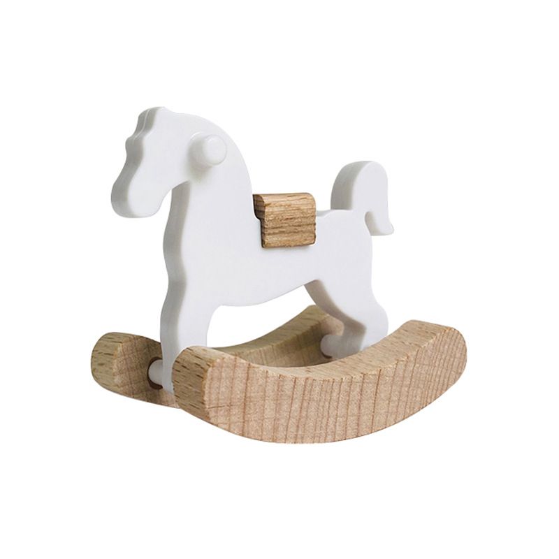 VATYERTY - 1 figura de caballo de madera en miniatura