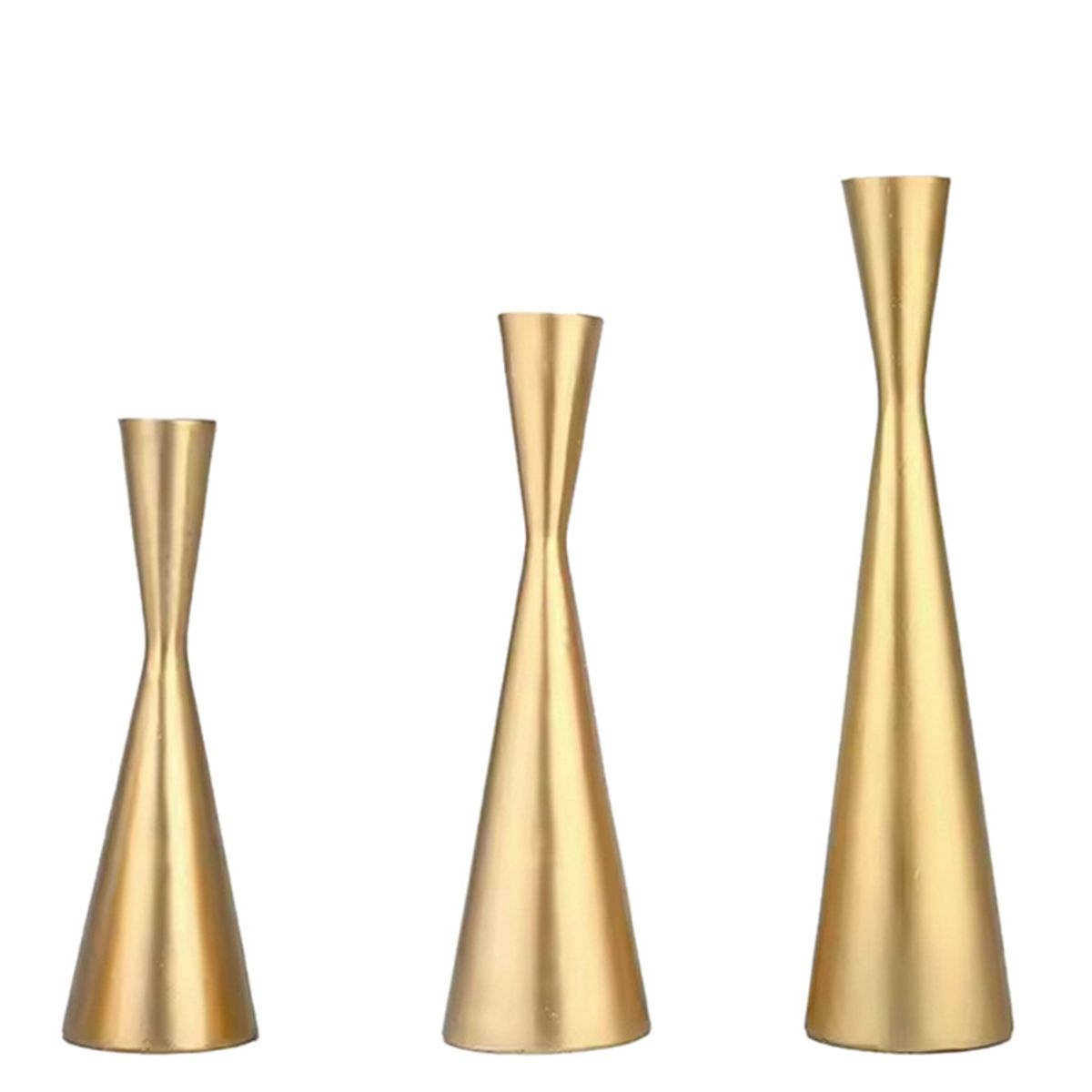 VATYERTY - Conjunto de 3 candelabros de cintura pequeña