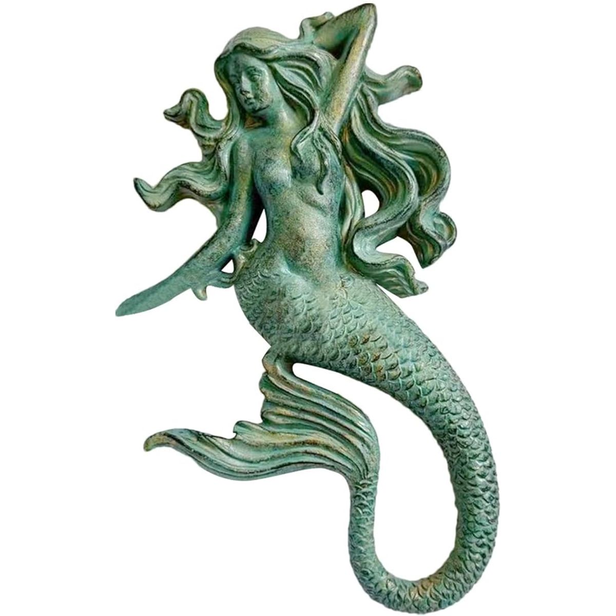 VATYERTY - Colgante de pared de sirena náutica boho-chic