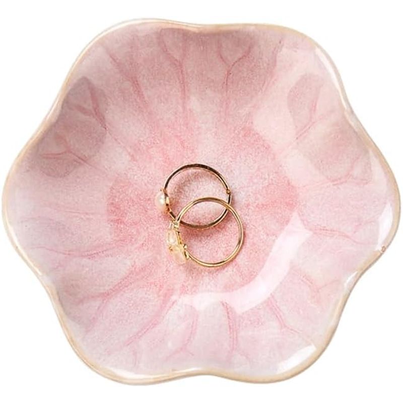 VATYERTY - Bandeja decorativa para anillos con forma de hoja de loto