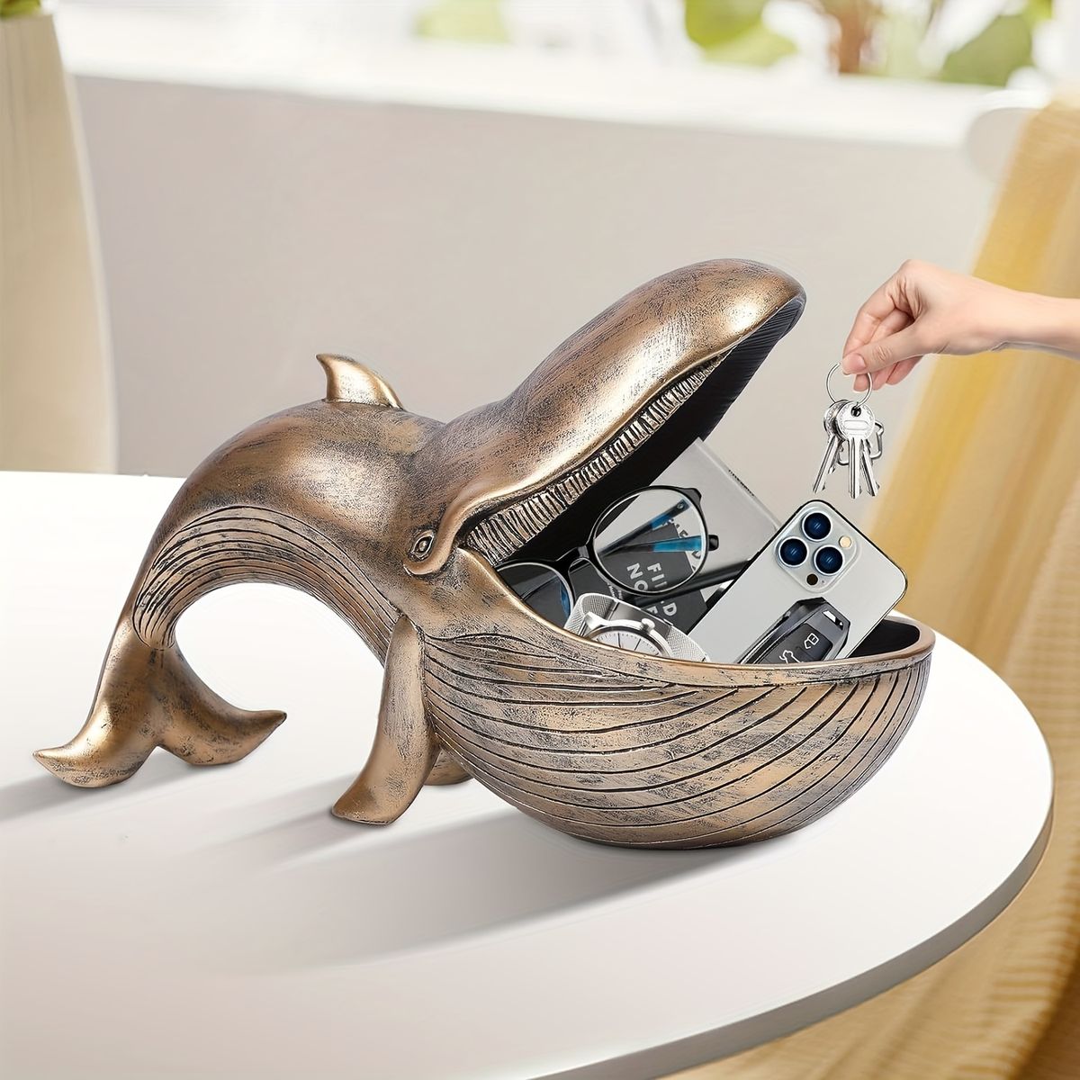 VATYERTY - 1 dulcero grande de ballena - Decoración caprichosa para el hogar