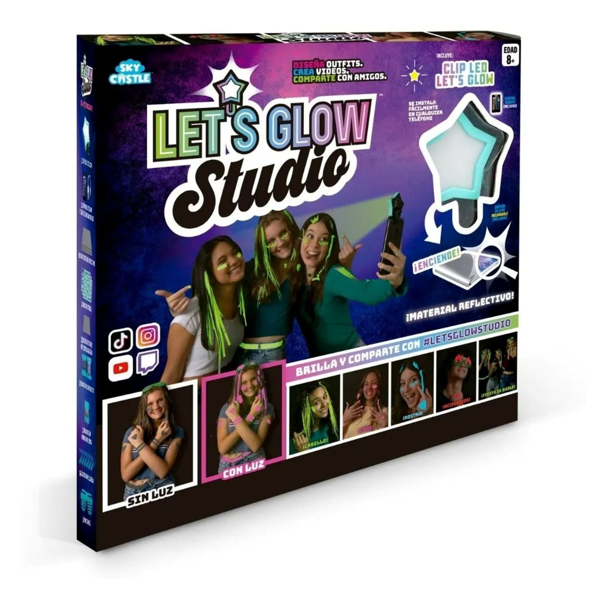 BOING TOYS - Kit Iluminación Fotos Y Videos Let´s Glow Studio
