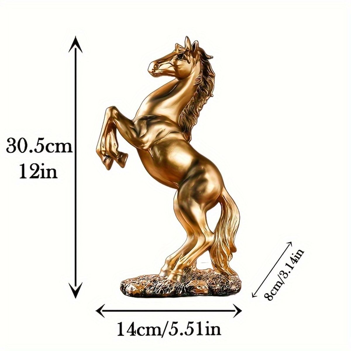 VATYERTY - 1 escultura de caballo elegante y realista