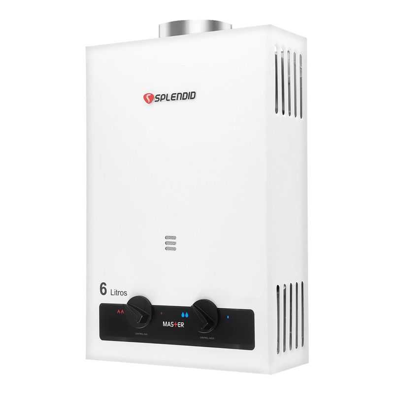 SPLENDID - Calefont 6 litros Gas licuado Tiro natural Splendid