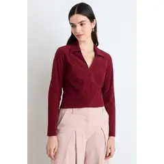 ASH - Blusas Manga Larga Mujer Morado