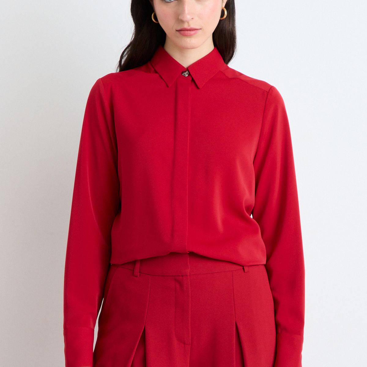 ASH - Blusas Manga Larga Mujer Rojo Ash