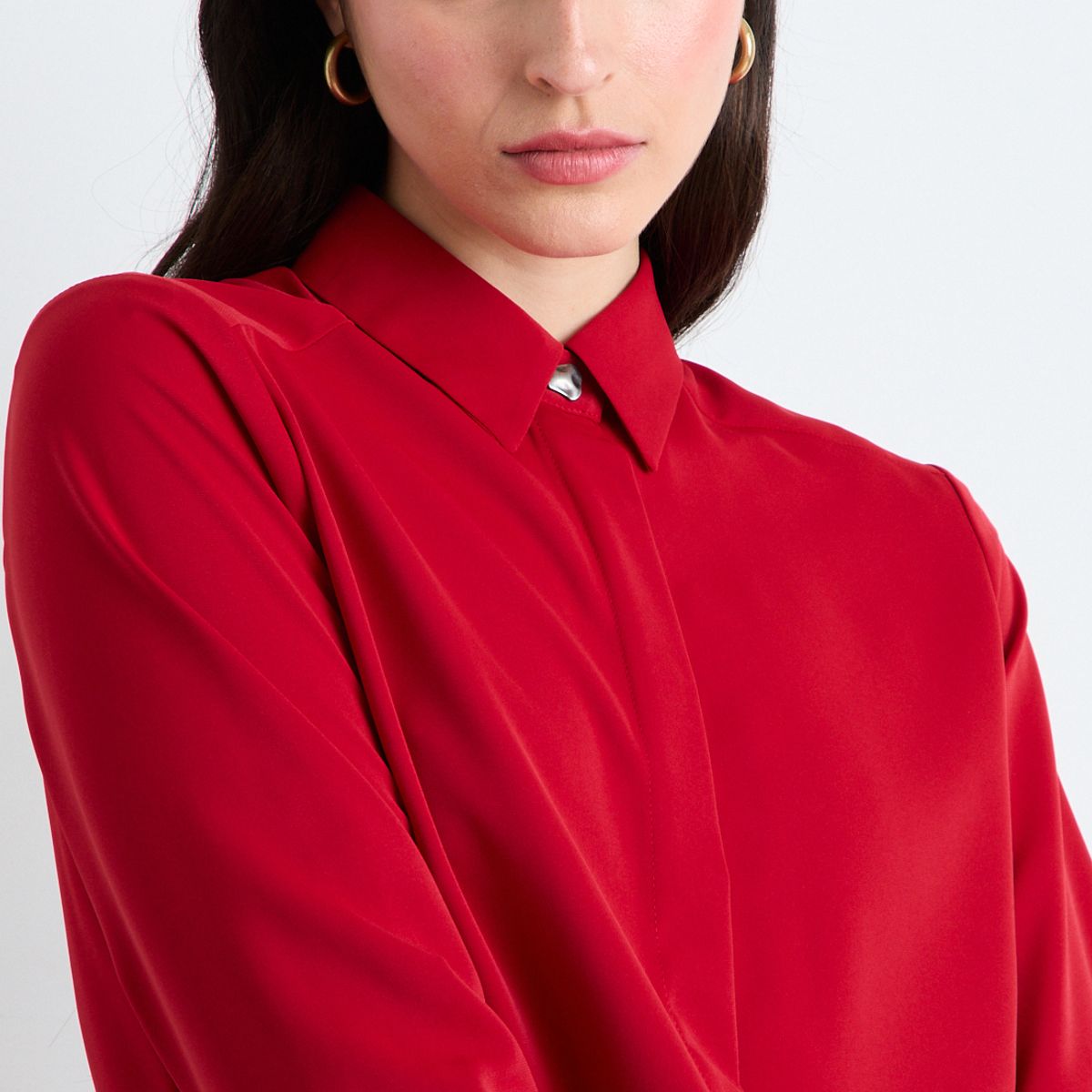 ASH - Blusas Manga Larga Mujer Rojo Ash