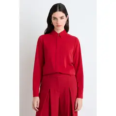 ASH - Blusas Manga Larga Mujer Rojo