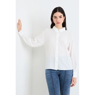 Imagen 2 del producto Blusas Manga Larga Mujer Crudo