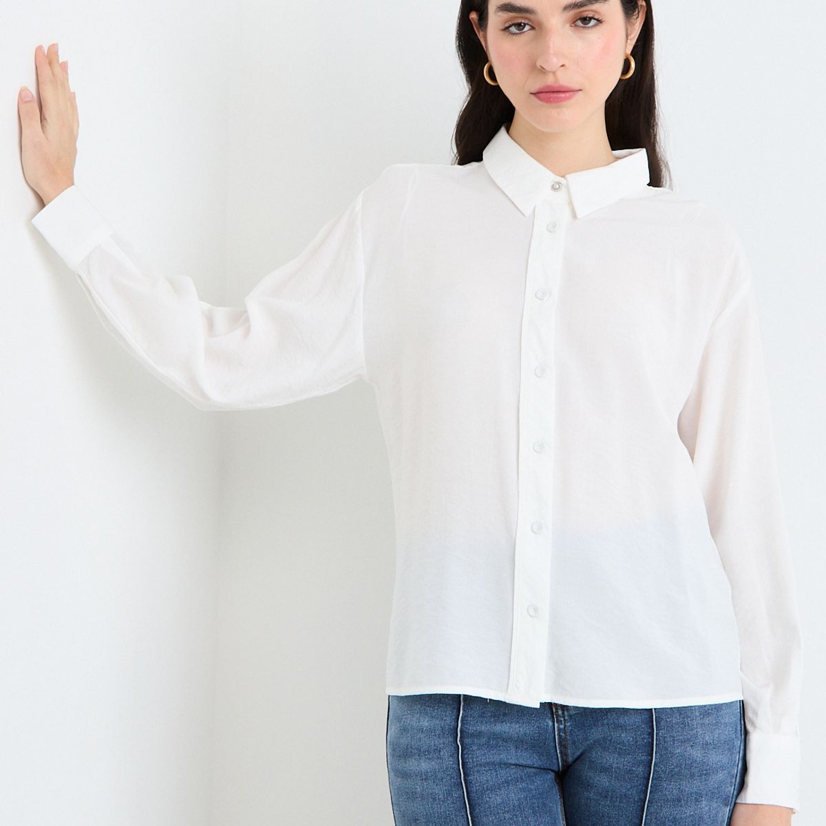 ASH - Blusas Manga Larga Mujer Crudo Ash