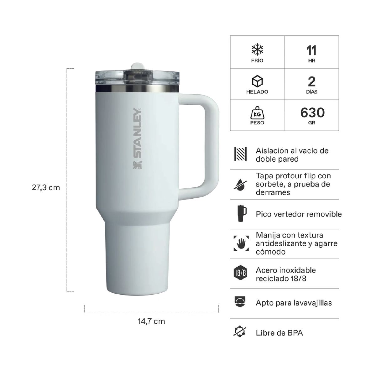 STANLEY - Quencher Protour Frost- 118 lt