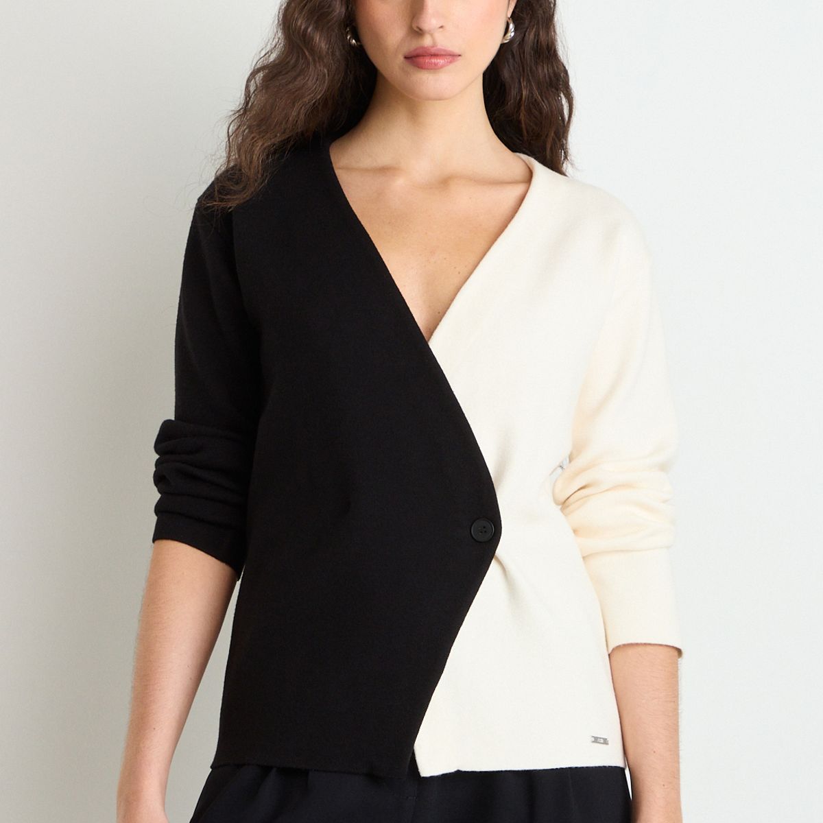 ASH - Tejido Mujer Bicolor Blanco Negro Ash