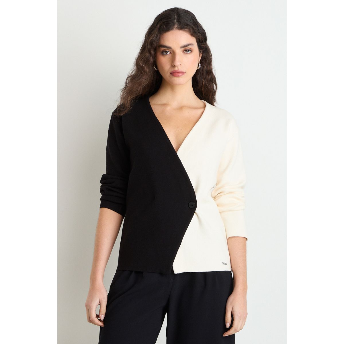 ASH - Tejido Mujer Bicolor Blanco Negro Ash