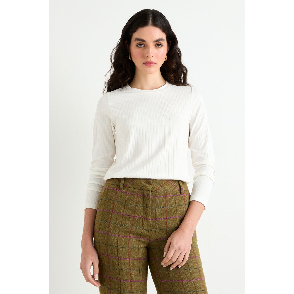 ASH - Polera Manga Larga Mujer Crudo Ash