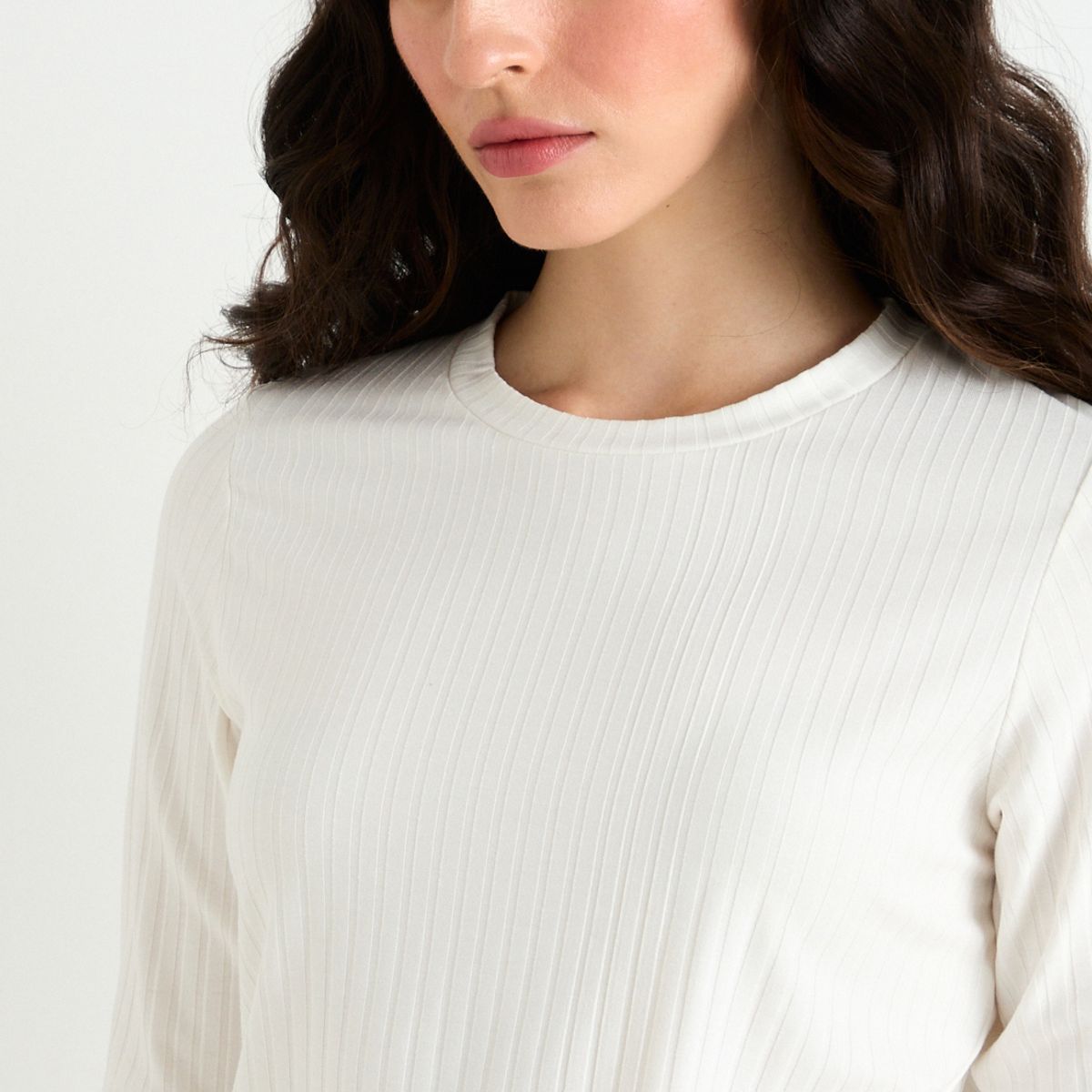 ASH - Polera Manga Larga Mujer Crudo Ash