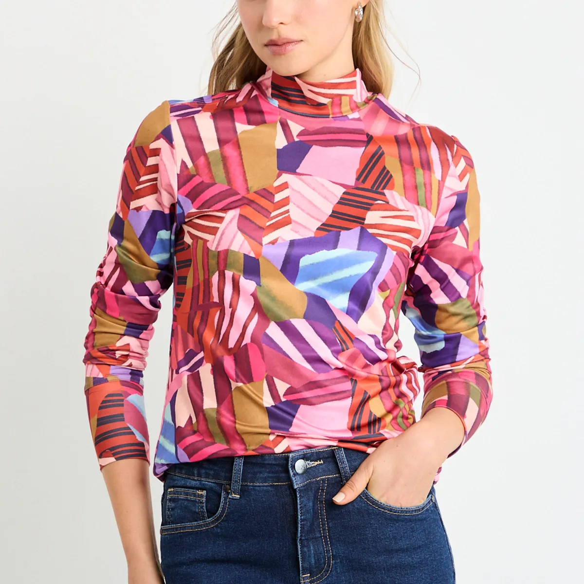 ASH - Polera Manga Larga Mujer Rosa Ash