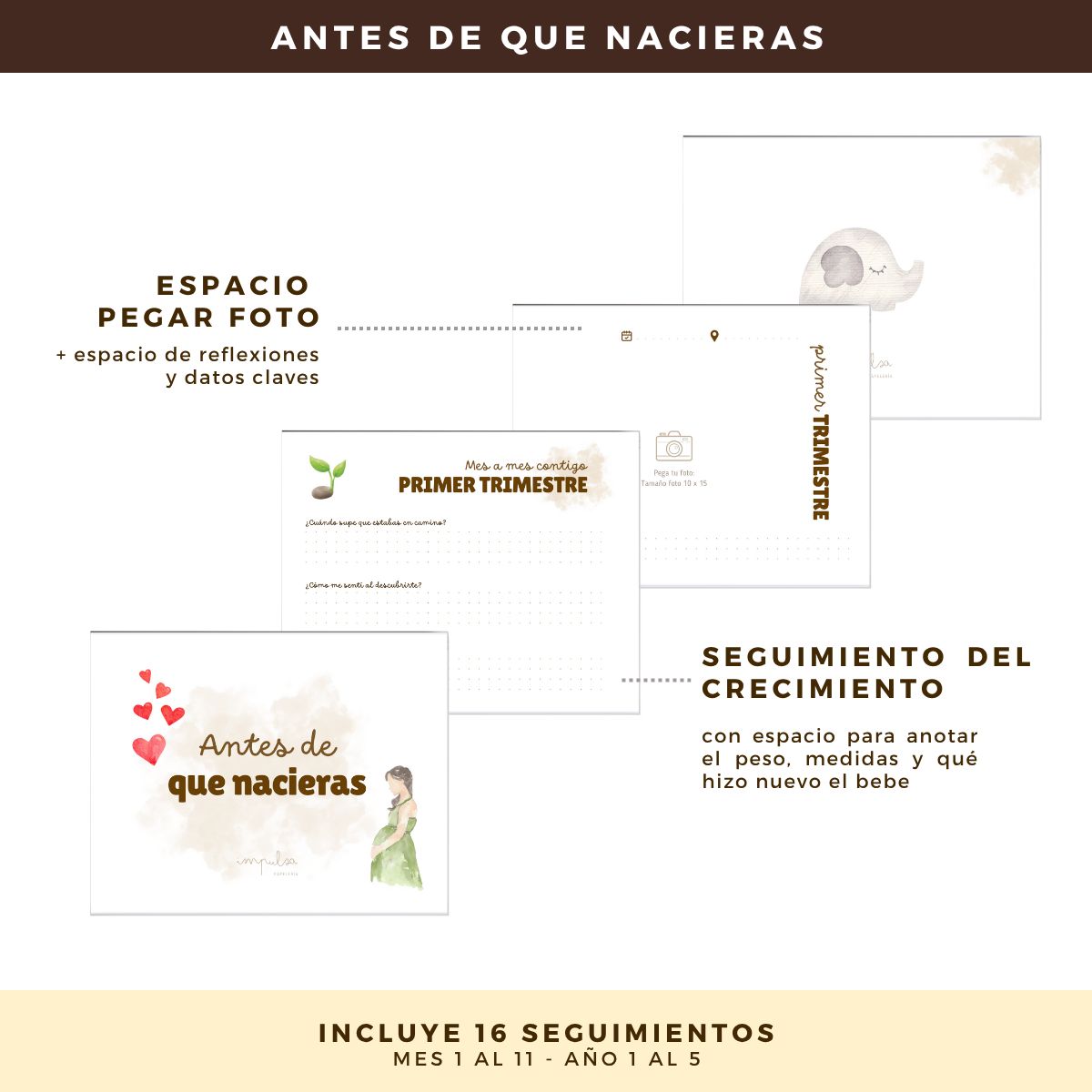 GENERICO - Álbum De Fotos Y Recuerdos Para Bebe - Osito